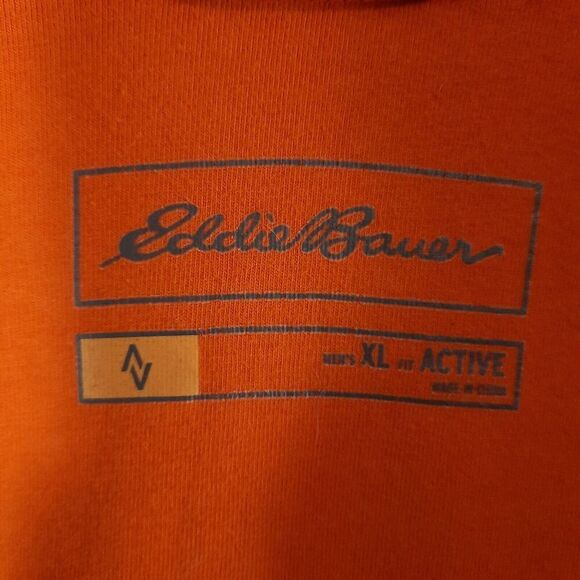 Eddie Bauer Men's FreeDry Athletic Track Shirt Size XL Quarter Zip Colorblock - Picture 10 of 12